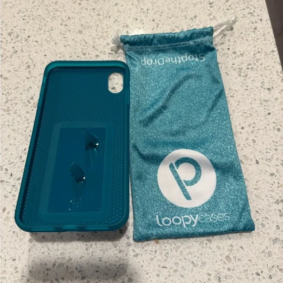 Loopy Original - iPhone Xs Max - Sparkle Turquoise / Sparkle Edition / Righty - Picture 2 of 3